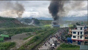 تصاویری از محل سقوط هواپیمای مسافری در پایتخت نپال | ویدئو