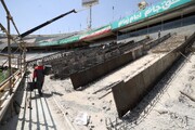 تصاویر آخرین وضعیت بازسازی ورزشگاه آزادی + ویدئو |  استادیوم آزادی برای ۱۰۰ سال مقاوم‌ می‌شود