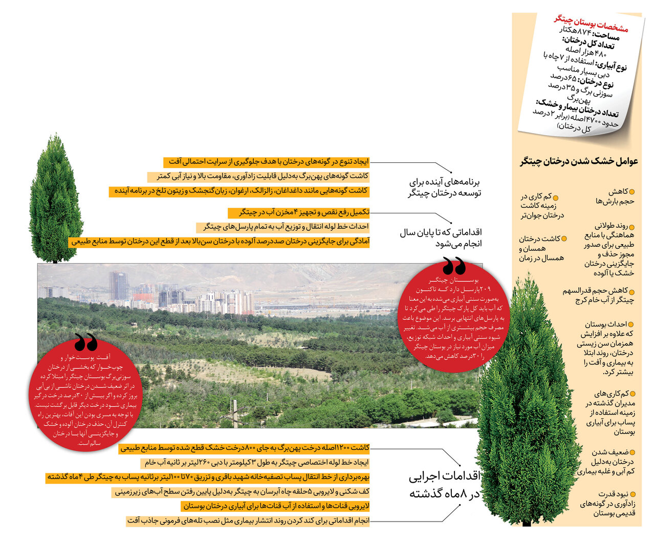 چهره جدید چیتگر تا پایان امسال | بوستان جنگلی غرب پایتخت جان میگیرد