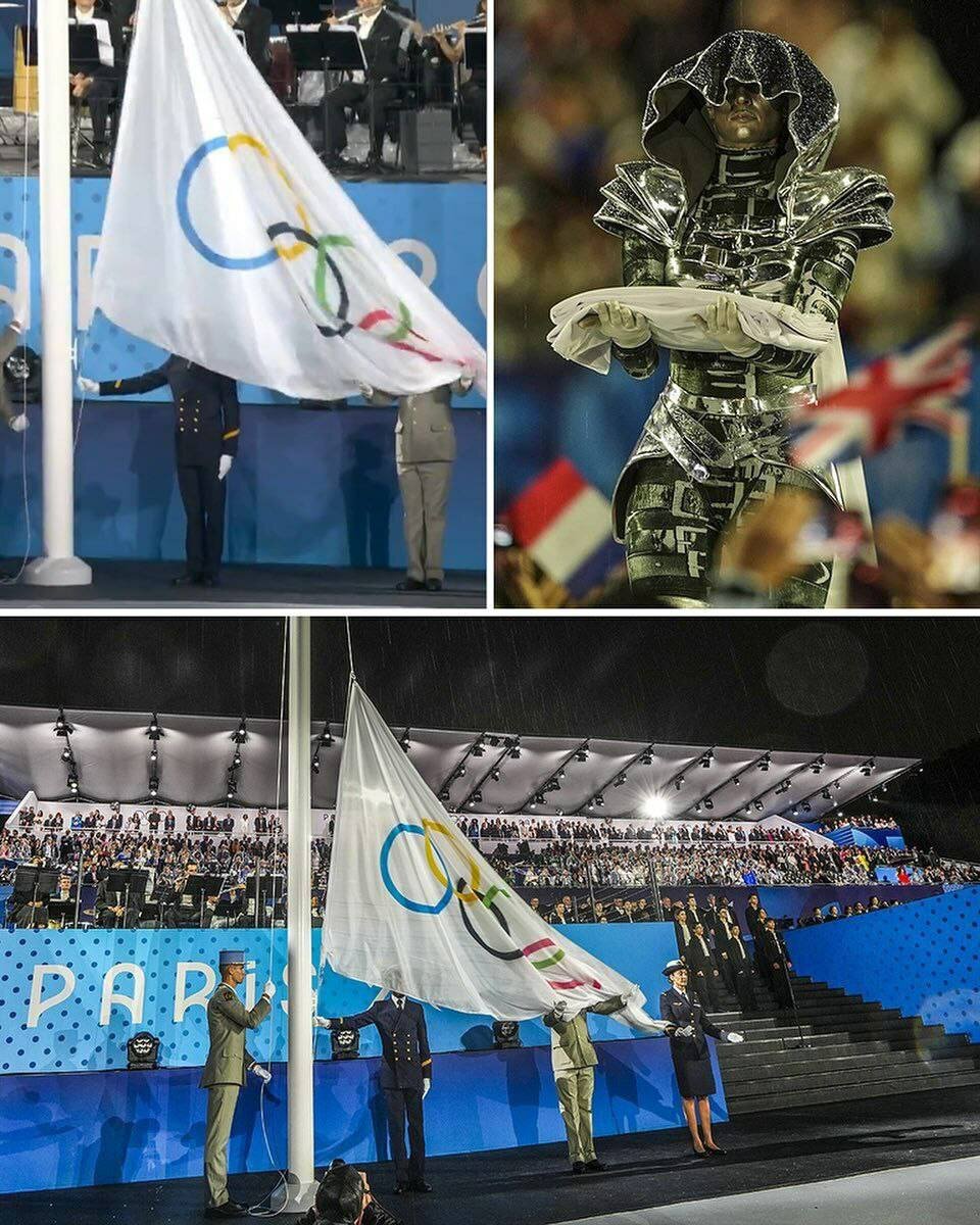 گاف عجیب فرانسوی ها در المپیک ؛ پرچم المپیک  برعکس نصب شد! | عکس