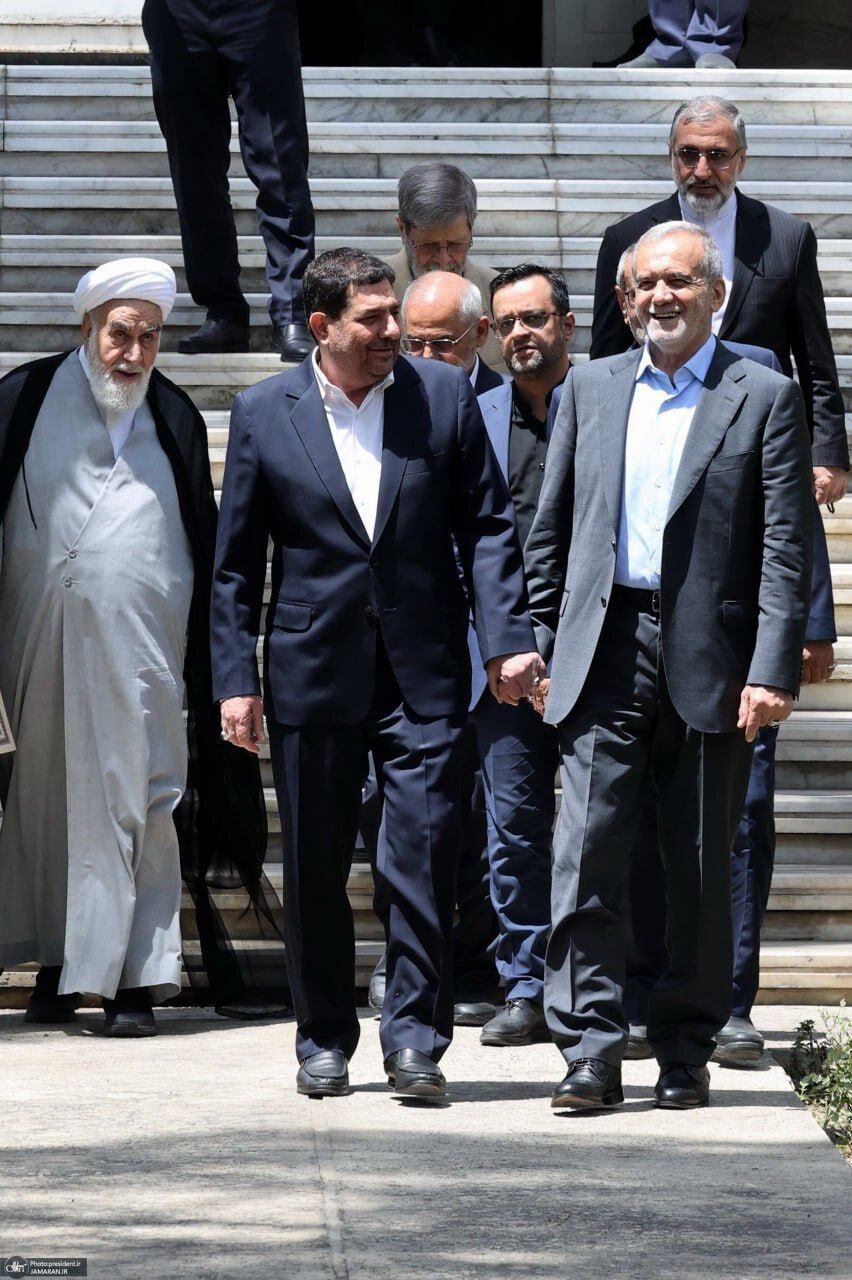 عکس | حضور مسعود پزشکیان در ساختمان ریاست جمهوری