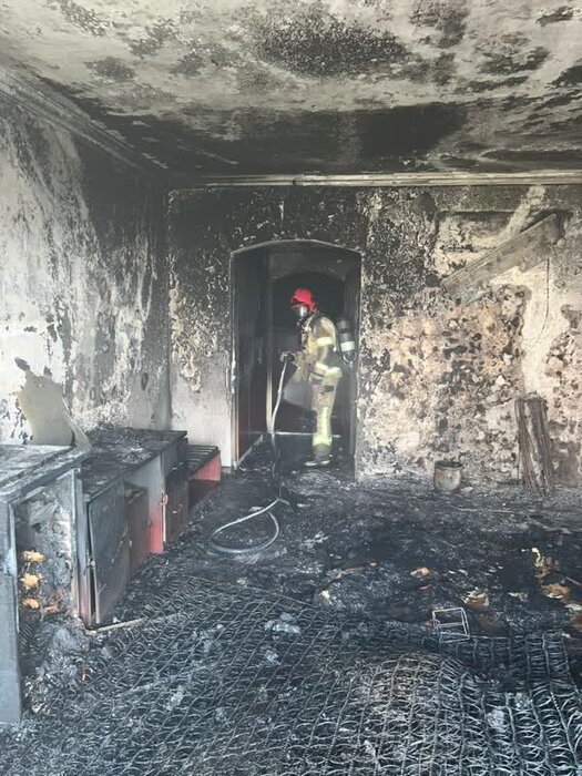 آتشسوزی در هتل رویال قائم کیش | تصاویری از محل حادثه بعد از اطفای حریق