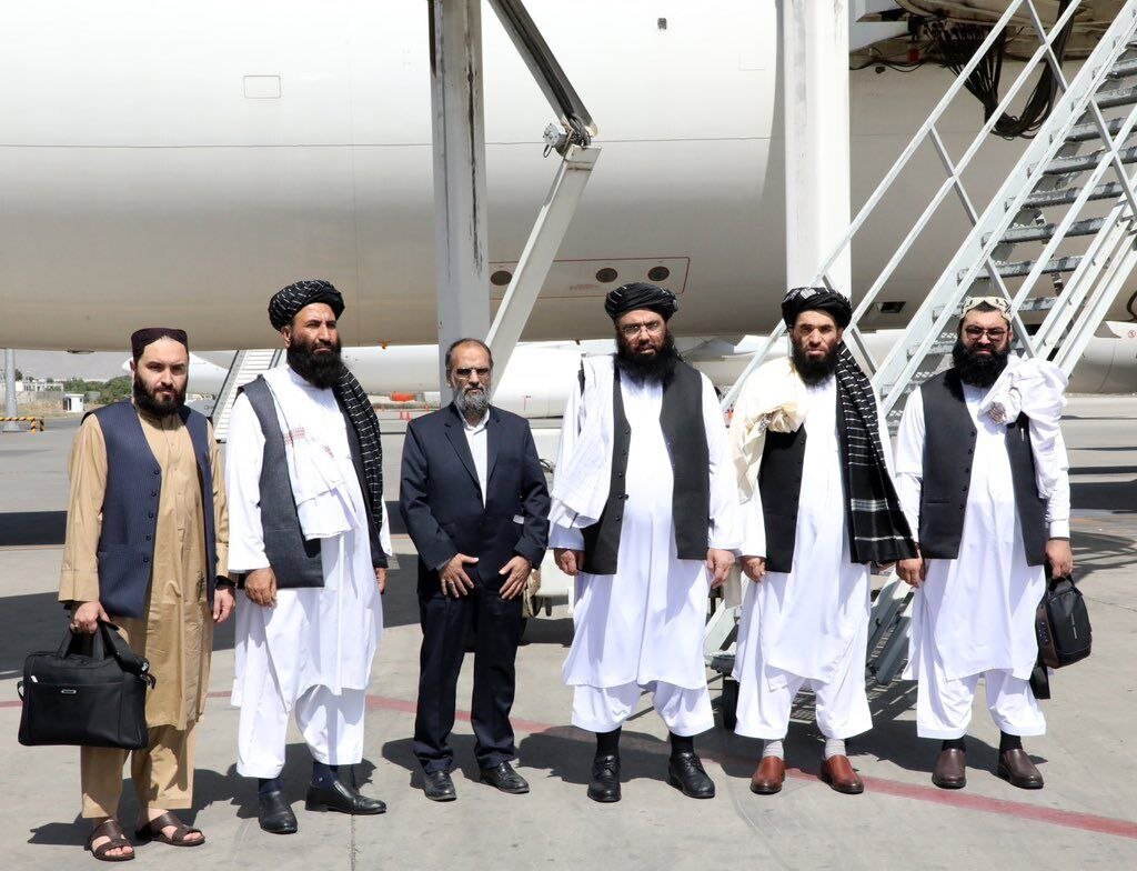 هیئت اعزامی طالبان برای شرکت در مراسم تحلیف | تصاویر