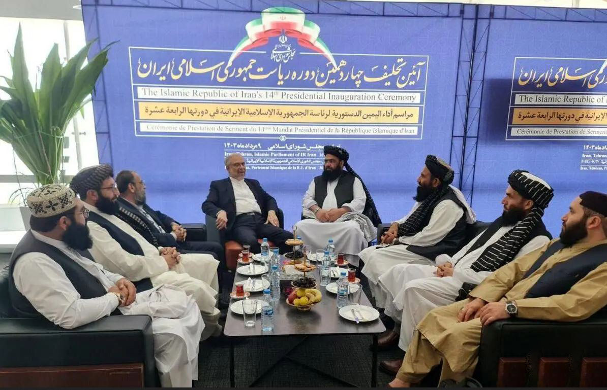 هیئت اعزامی طالبان برای شرکت در مراسم تحلیف | تصاویر