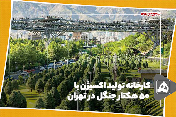 کارخانه تولید اکسیژن با ۲.۵ میلیون درخت در تهران