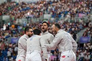 تیم شمشیربازی سابر ایران، آمریکا را در المپیک شکست داد | ویدئو
