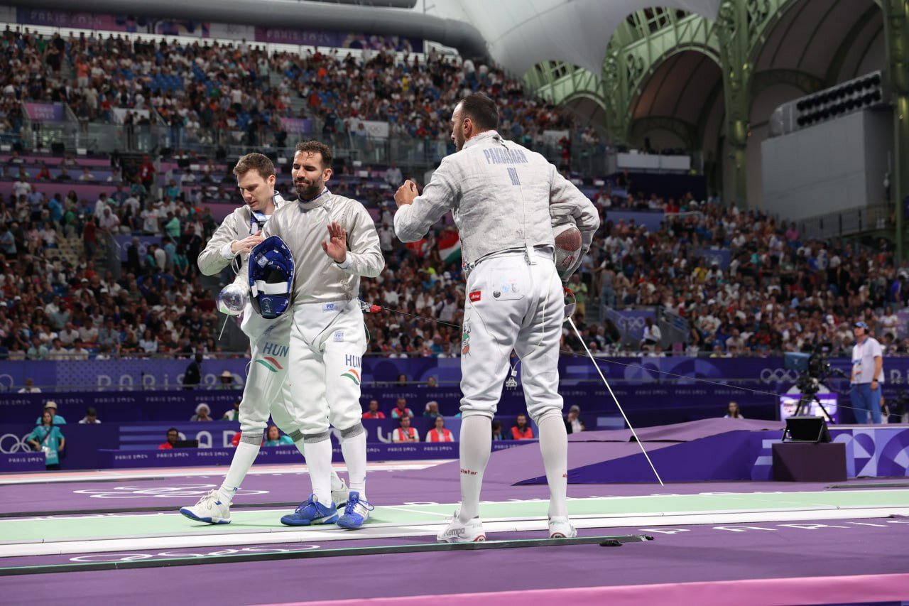 شمشیربازان سابر ایران به فینال المپیک نرسیدند | اعتراض و ناراحتی سابریست های ایران در بازی با مجارستان در نیمه نهایی المپیک | عکس و فیلم