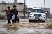 تصاویری از خسارات سیل شدید در عربستان | ویدئو