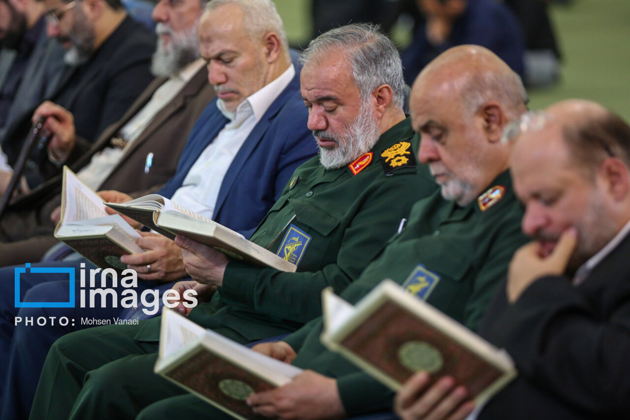 مقامات بلندپایه سپاه در مراسم بزرگداشت شهید اسماعیل هنیه | تصاویر