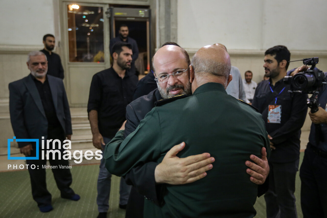 مقامات بلندپایه سپاه در مراسم بزرگداشت شهید اسماعیل هنیه | تصاویر