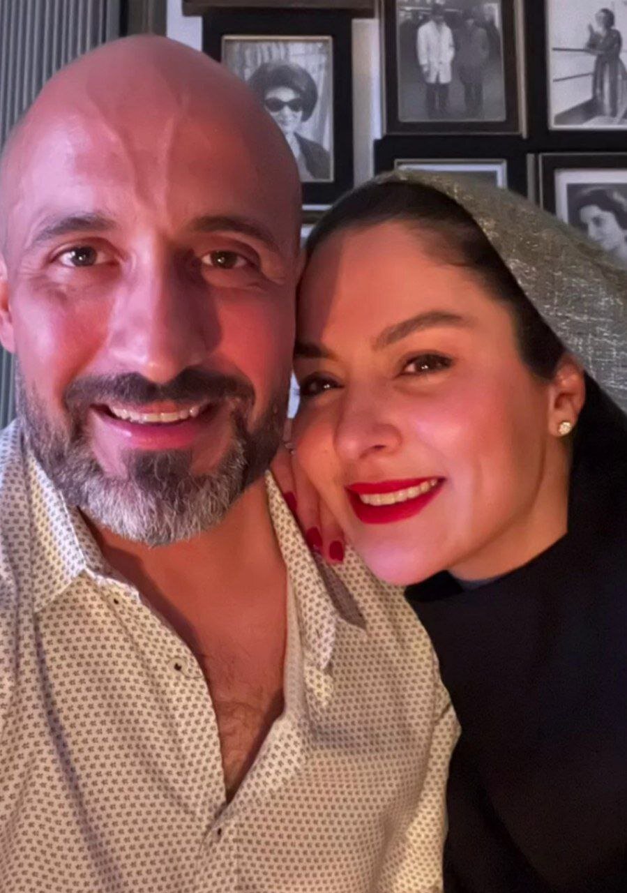 مارال بنی آدم بازیگر سینما به همراه همسرش | عکس