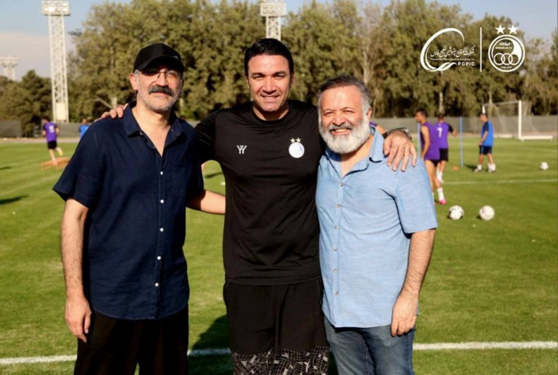 بازیگران استقلالی در تمرین آبی پوشان + تصاویر ؛ از هادی حجازیفر تا نیما شاهرخ شاهی