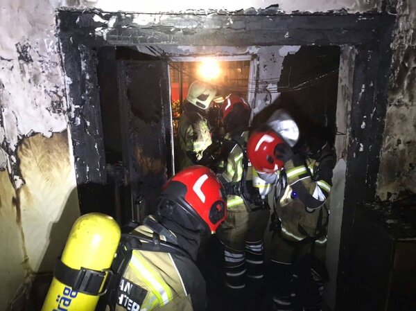 وضعیت خوابگاه بانوان بلوار کشاورز بعد از اطفای حریق | ویدئو