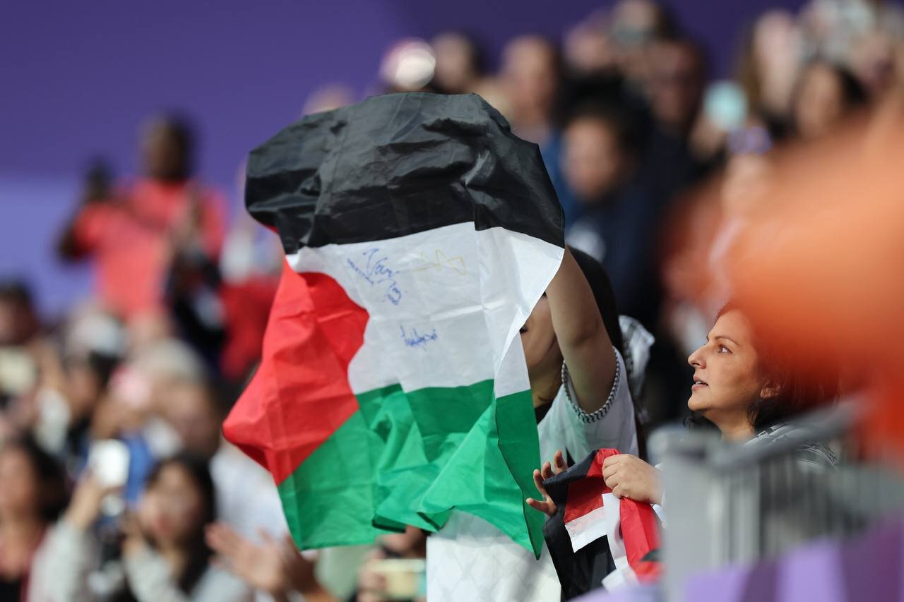 اهتزاز پرچم فلسطین در بازی های پارالمپیک | تصاویر