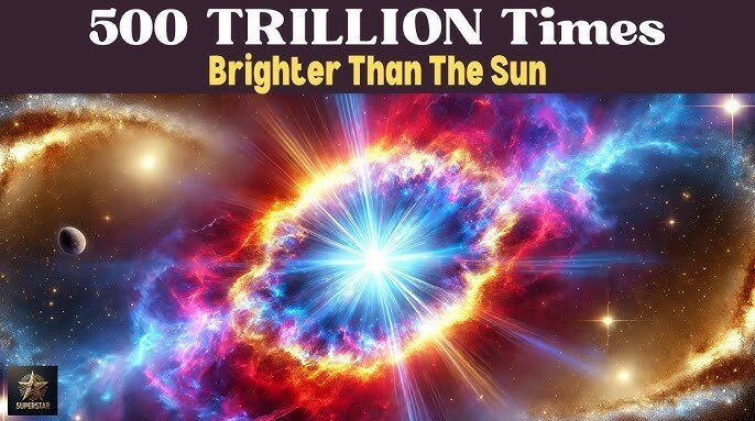 یک اختروش که ۵۰۰ تریلیون بار درخشانتر از خورشید است!
