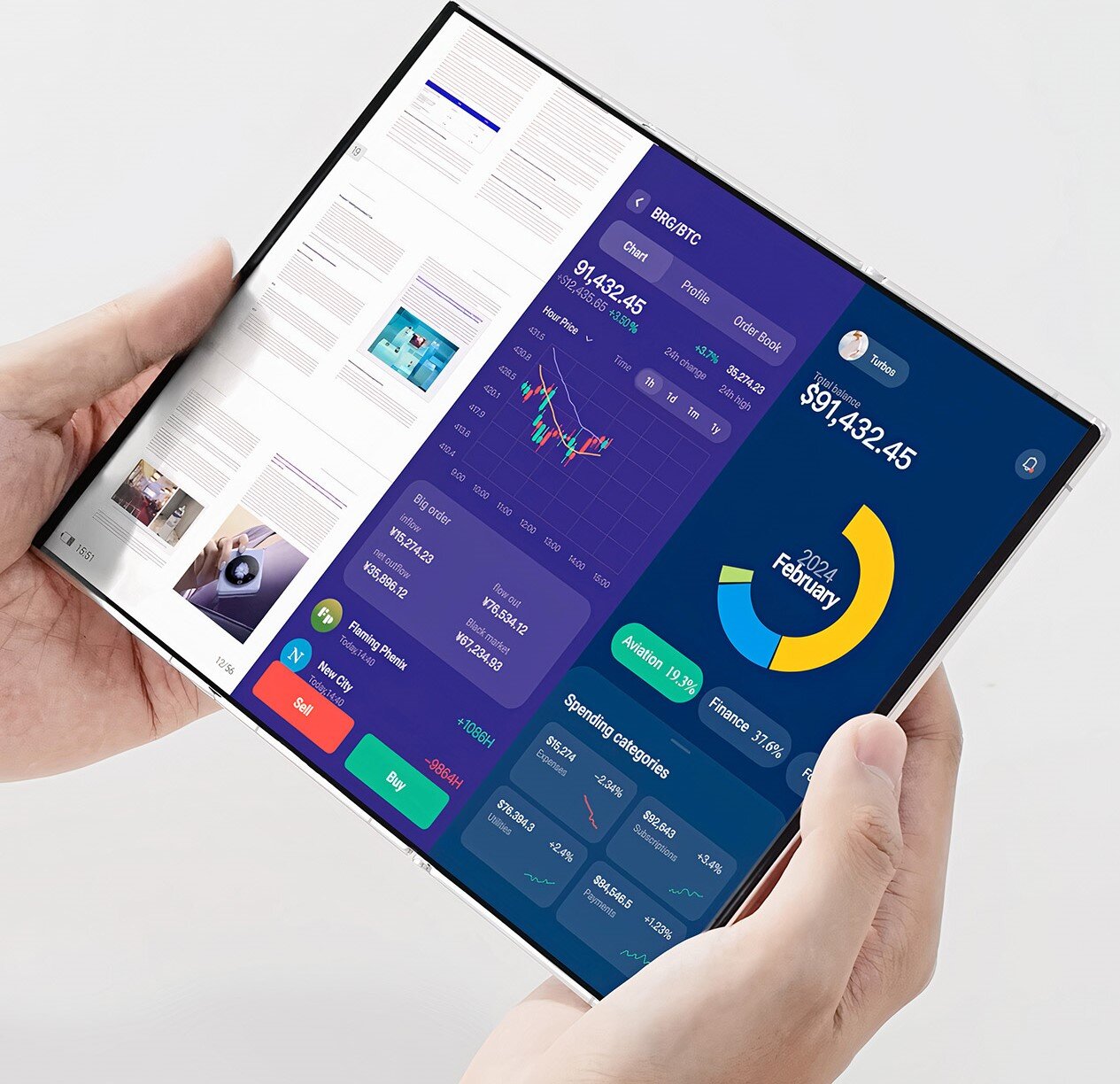 عرضه یک گوشی سهتایی با طراحی خیرهکننده و همهکاره