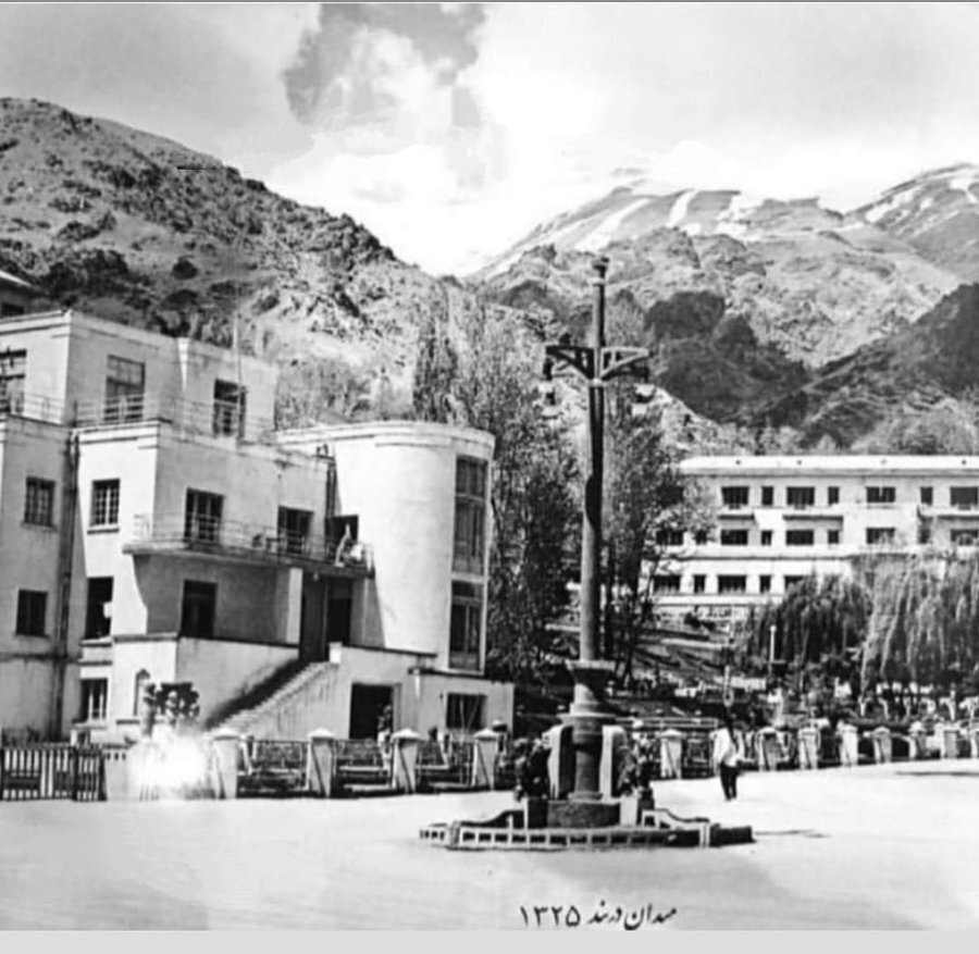 دردانه تهران | تصاویری کمتر دیده شده از میدان دربند تهران از گذشته تا اکنون