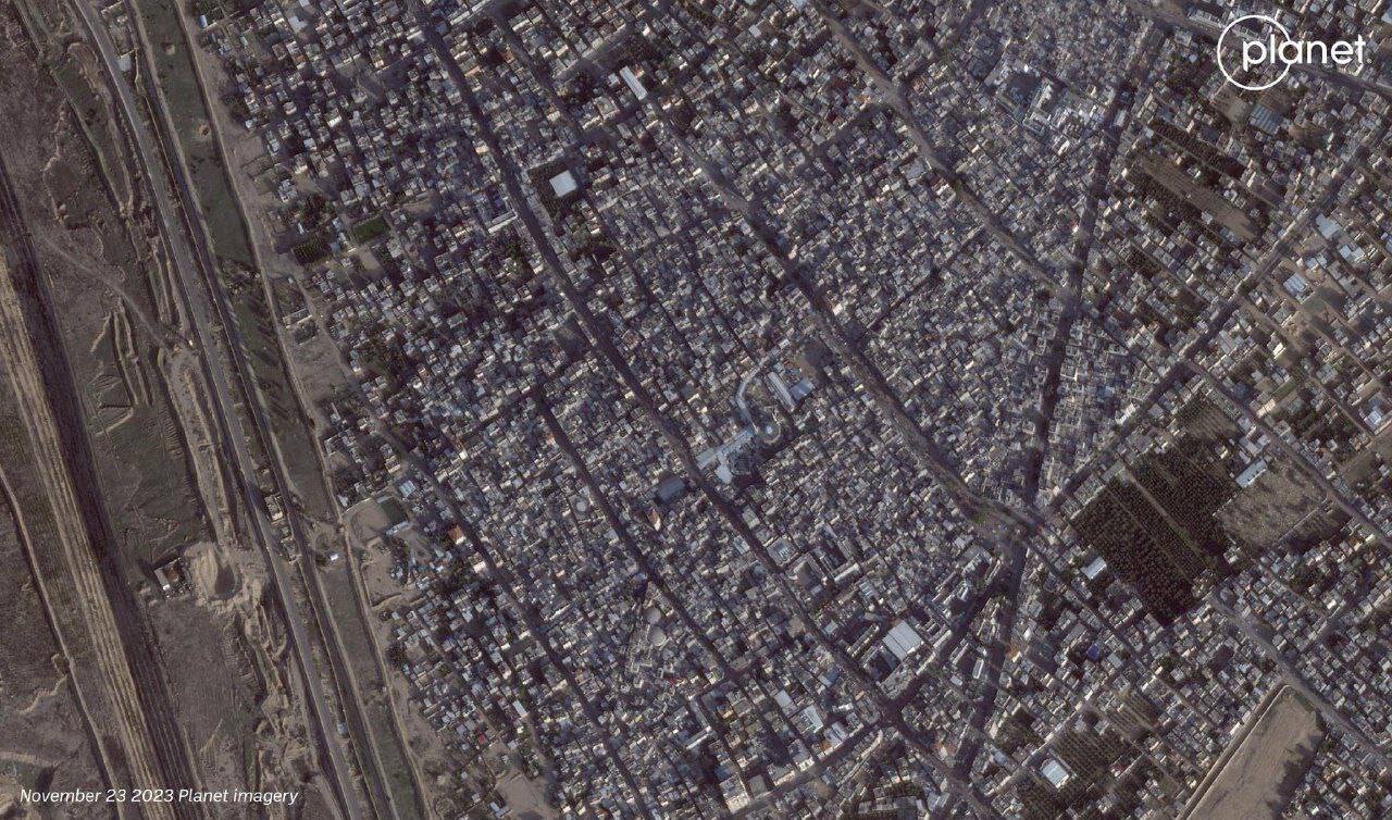 دو عکس از وضعیت رفح، قبل و بعد از حمله صهیونیستها