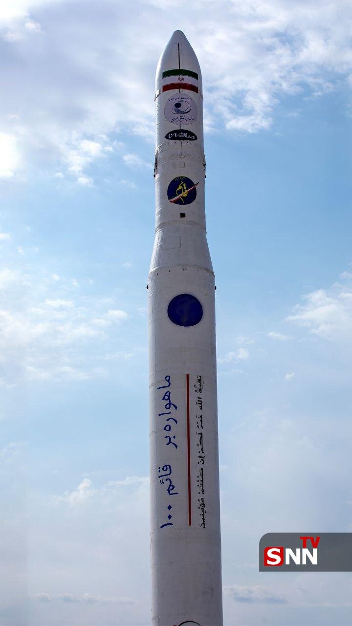 تصاویری از لحظه پرتاب موفق ماهواره چمران ۱ توسط ماهوارهبر قائم ۱۰۰