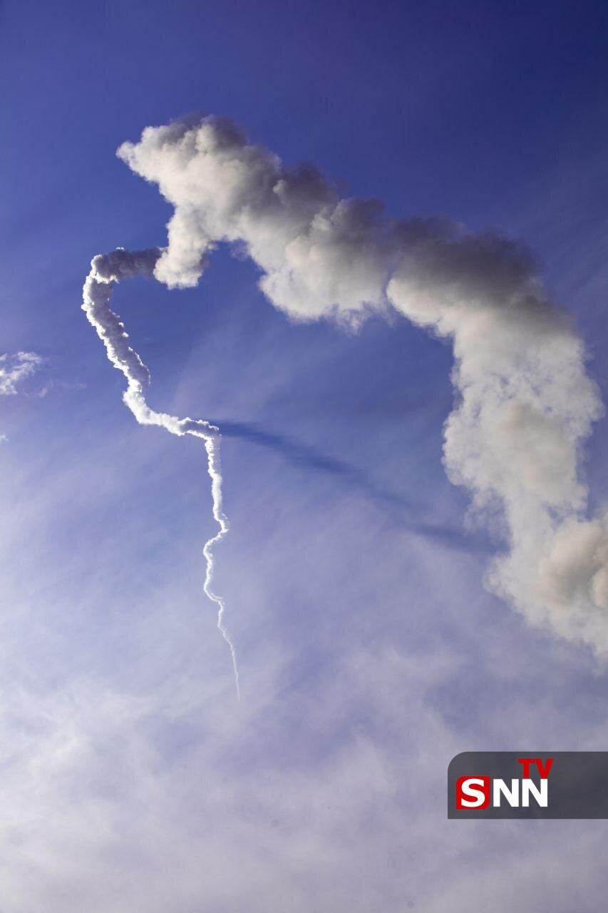 تصاویری از لحظه پرتاب موفق ماهواره چمران ۱ توسط ماهوارهبر قائم ۱۰۰