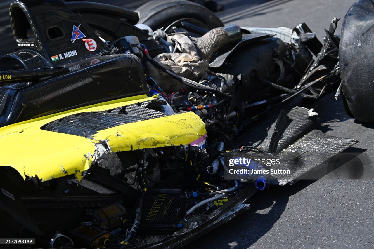 تصادف وحشتناک چندین خودرو در رقابتهای فرمول یک | تصاویر