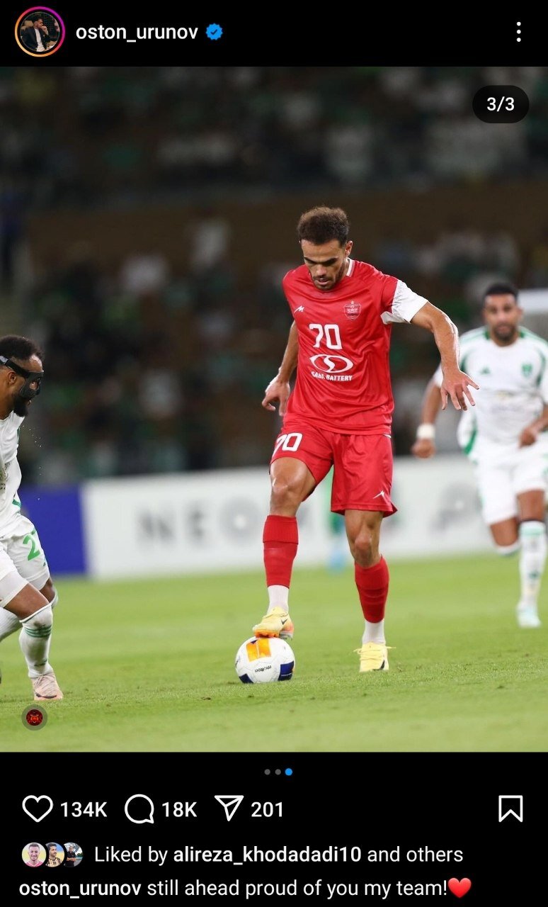 واکنش فوری ارونوف به بازی پرسپولیس مقابل الاهلی با جملهای معنی دار