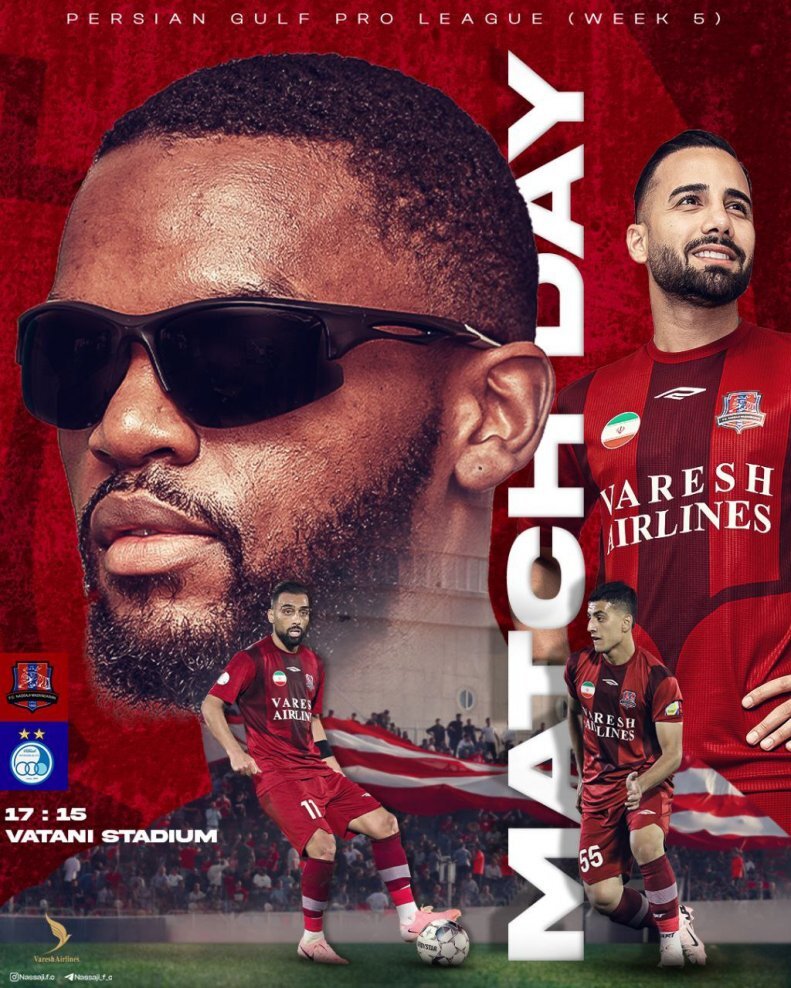 حرکت استقلالیپسند نساجی قبل از بازی با آبیها + عکس