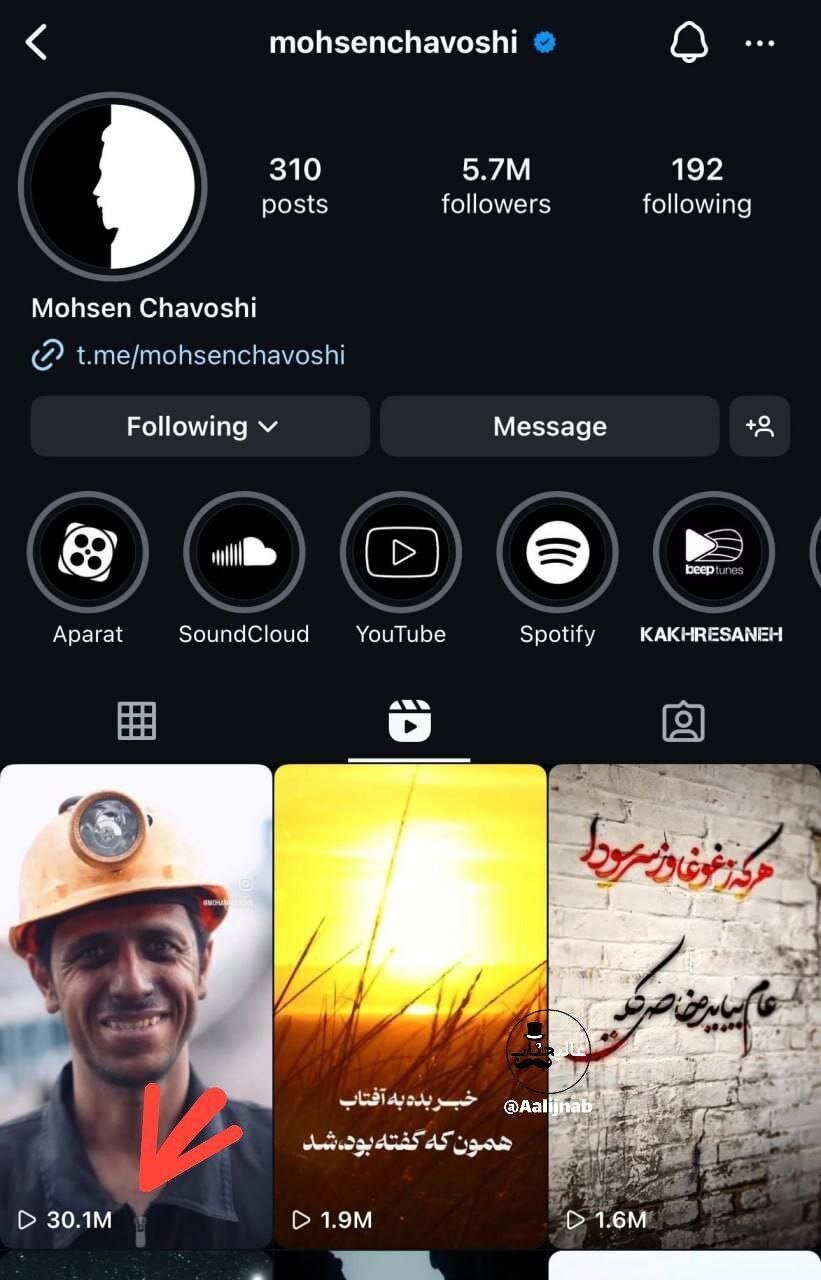 ببینید | رکوردزنی این کلیپ محسن چاوشی برای معدنچیان طبس