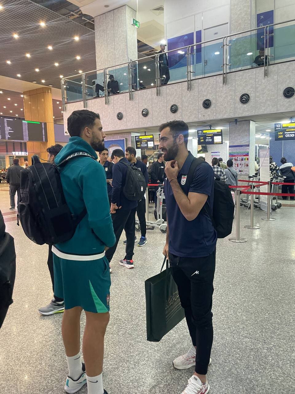 خوشوبش ستارههای ایران و پرتغال پس از حذف از جام جهانی | تصاویر