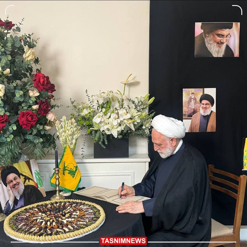 حضور اژه ای در دفتر حزبالله لبنان + ویدئو