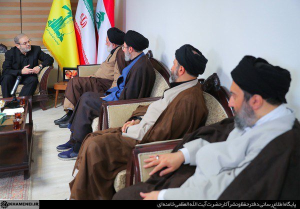 تصاویر حضور فرزندان رهبر انقلاب در دفتر حزبالله