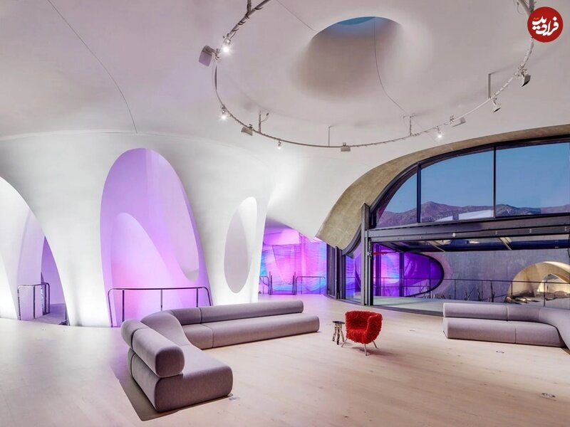 تصاویری از معماری استثنایی خانهای در کالیفرنیا | این ویلای رویایی ساختش ۷ سال طول کشید!