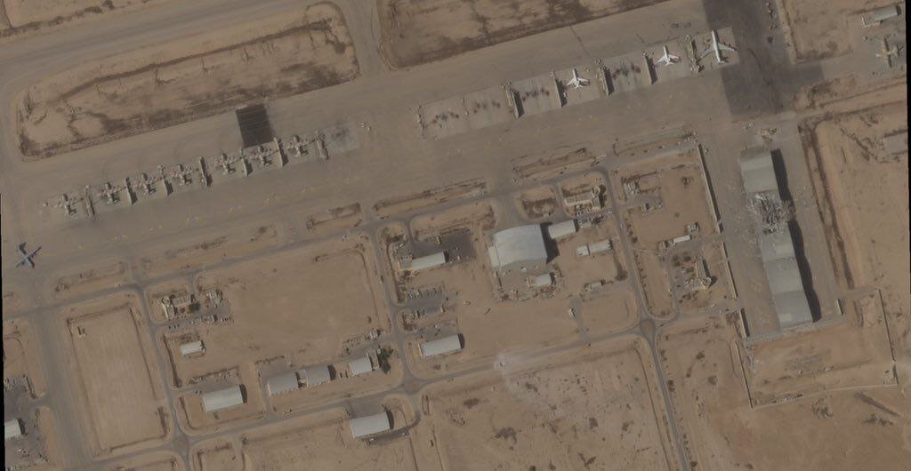 تصاویر ماهوارهای | خسارات وارده به پایگاه هوایی نواتیم اسرائیل در حمله موشکی ایران