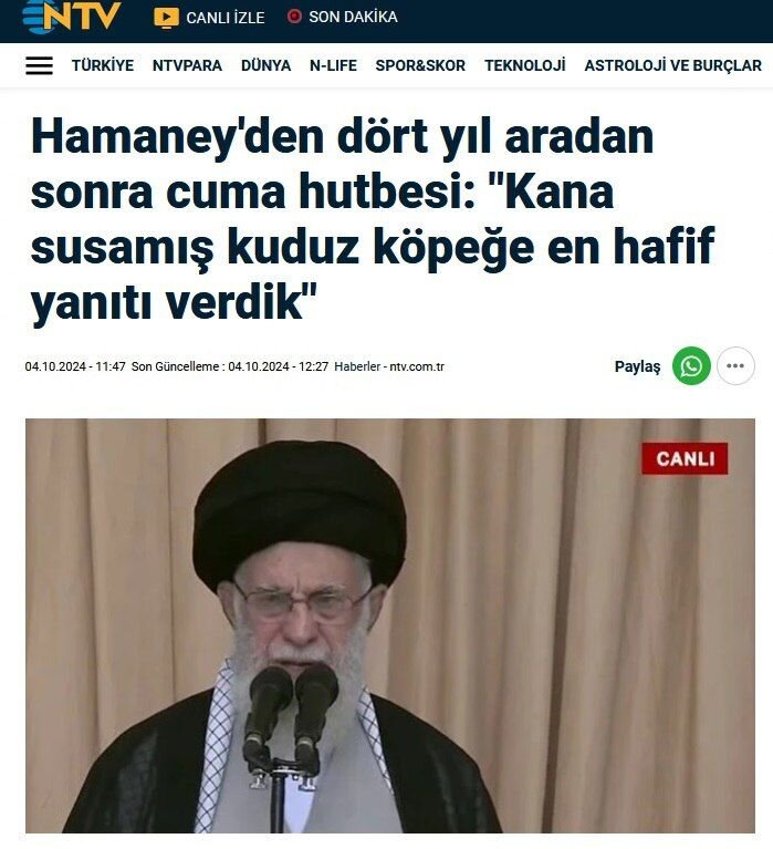 شبکه NTV : ایران اقتدارش را به نمایش گذاشت + عکس