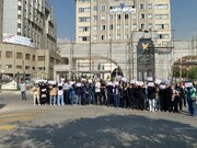 پلاکاردهای به زبان آذری دانشجویان دانشگاه آزاد خطاب به دکتر پزشکیان؛ عزیز رئیس جمهور اوشاخلاریزدان ...  | تصاویر