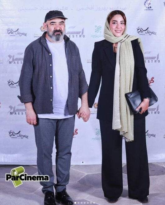 استایل جدید سحر قریشی + عکس | حسن معجونی و همسرش در اکران یک فیلم