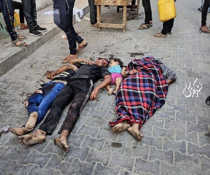 عکسی دردناک از نسل کشی فلسطینی ها در غزه