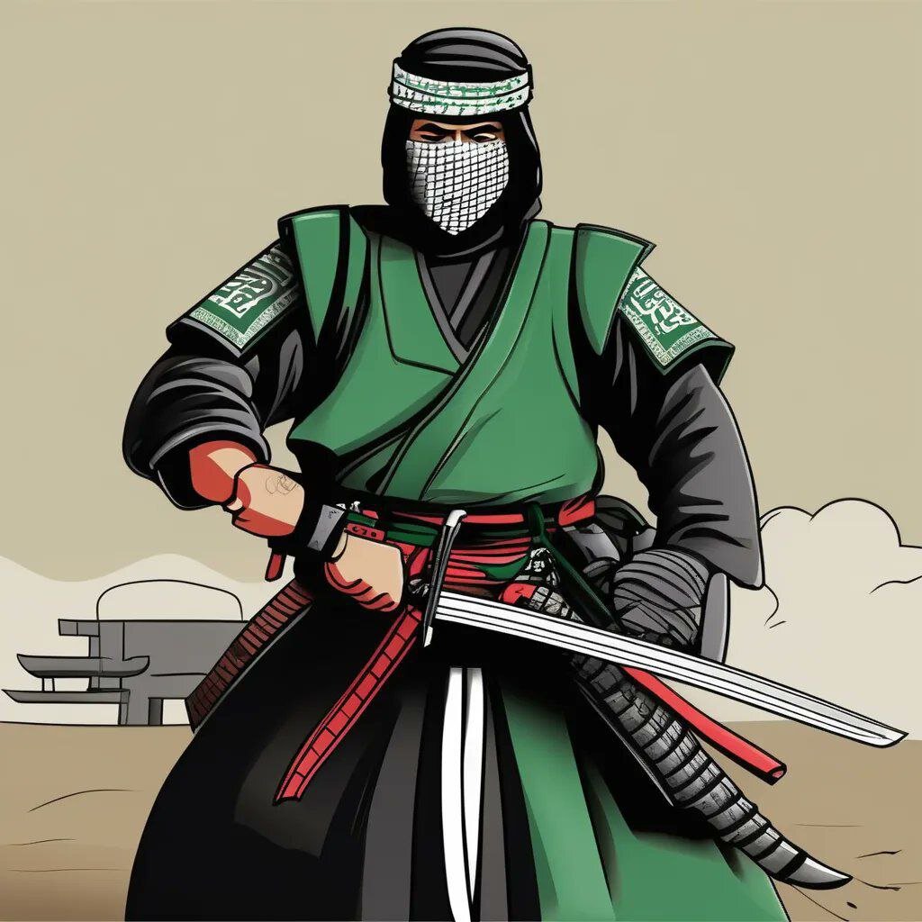 شهید یحیی سنوار در میان قهرمانان اسطوره ای ژاپن! | تصاویر