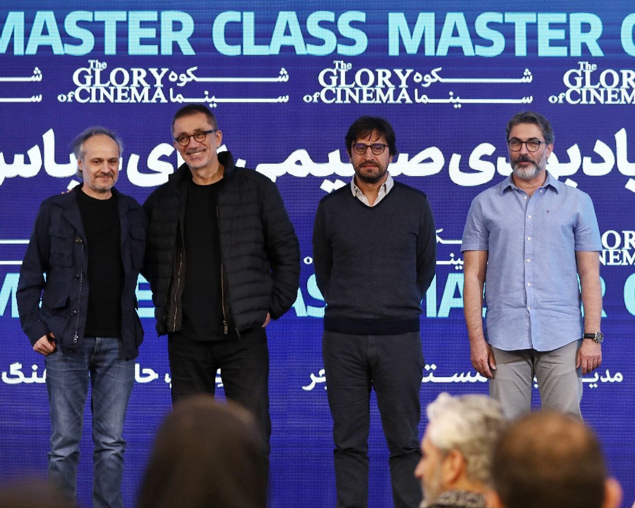 الناز شاکردوست و سحر دولتشاهی و نوید محمدزاده و فرشته حسینی سر کلاس کارگردان مشهور ترکیهای