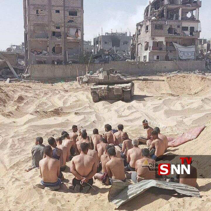 برخورد غیر انسانی صهیونیست ها با اسیران فلسطینی + عکس