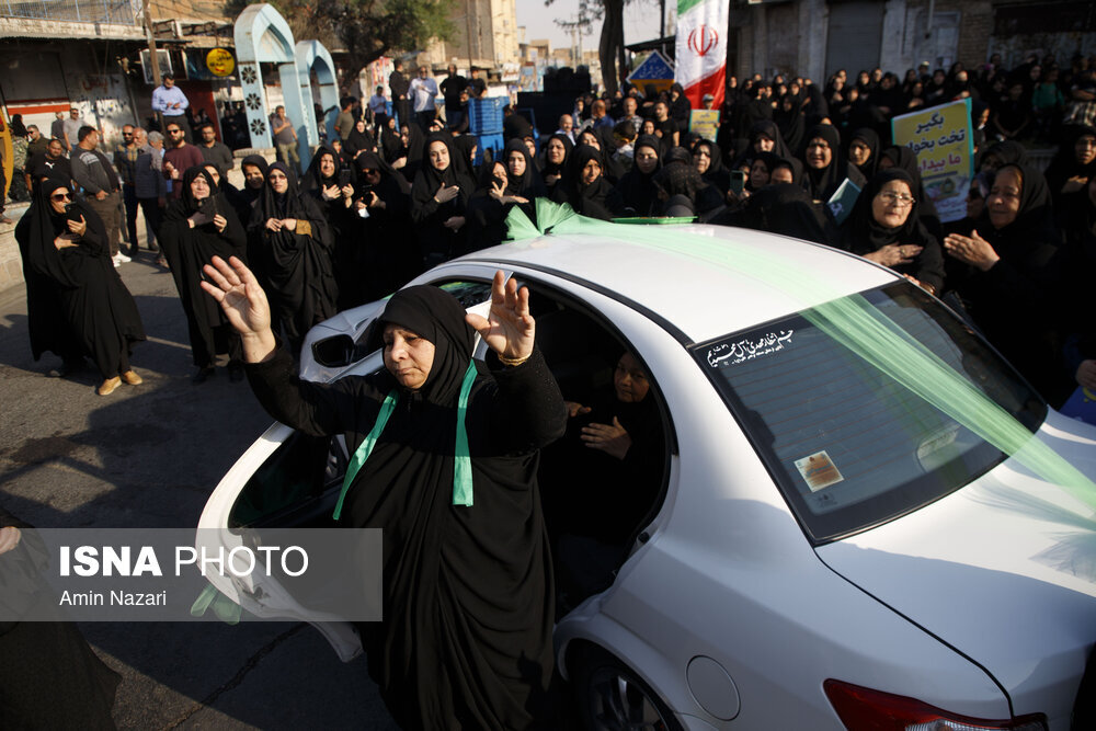 تصاویری سوزناک از خنچه عقد و مراسم حنابندان برای شهید استوار محمد مهدی شاهرخی‌فر