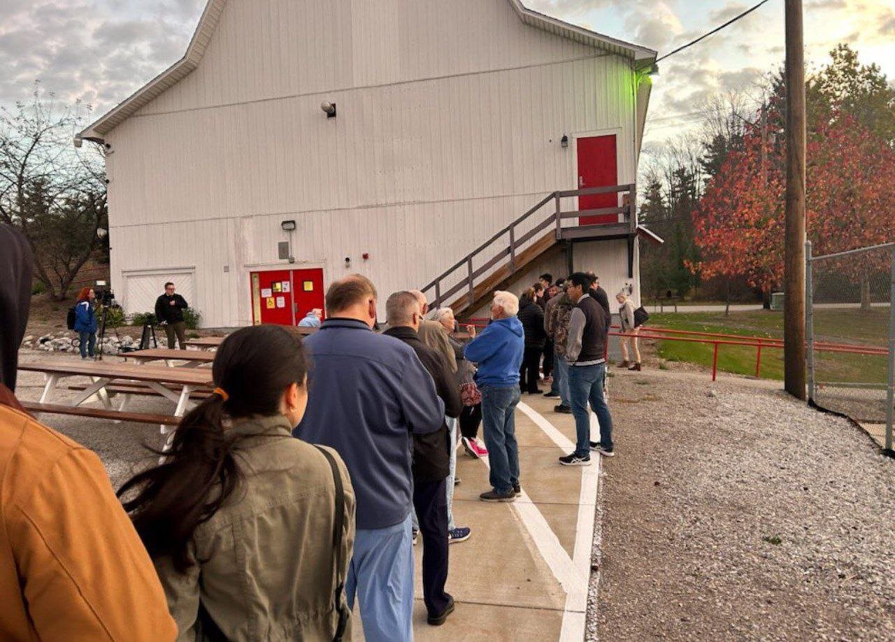 صفهای طولانی انتخابات ریاست جمهوری در ایالت نوسانی پنسیلوانیا | تصاویر