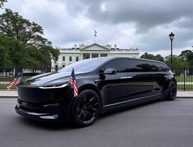 لیموزین تسلا ضد گلوله! | اوج خوشخدمتی ماسک به ترامپ؟