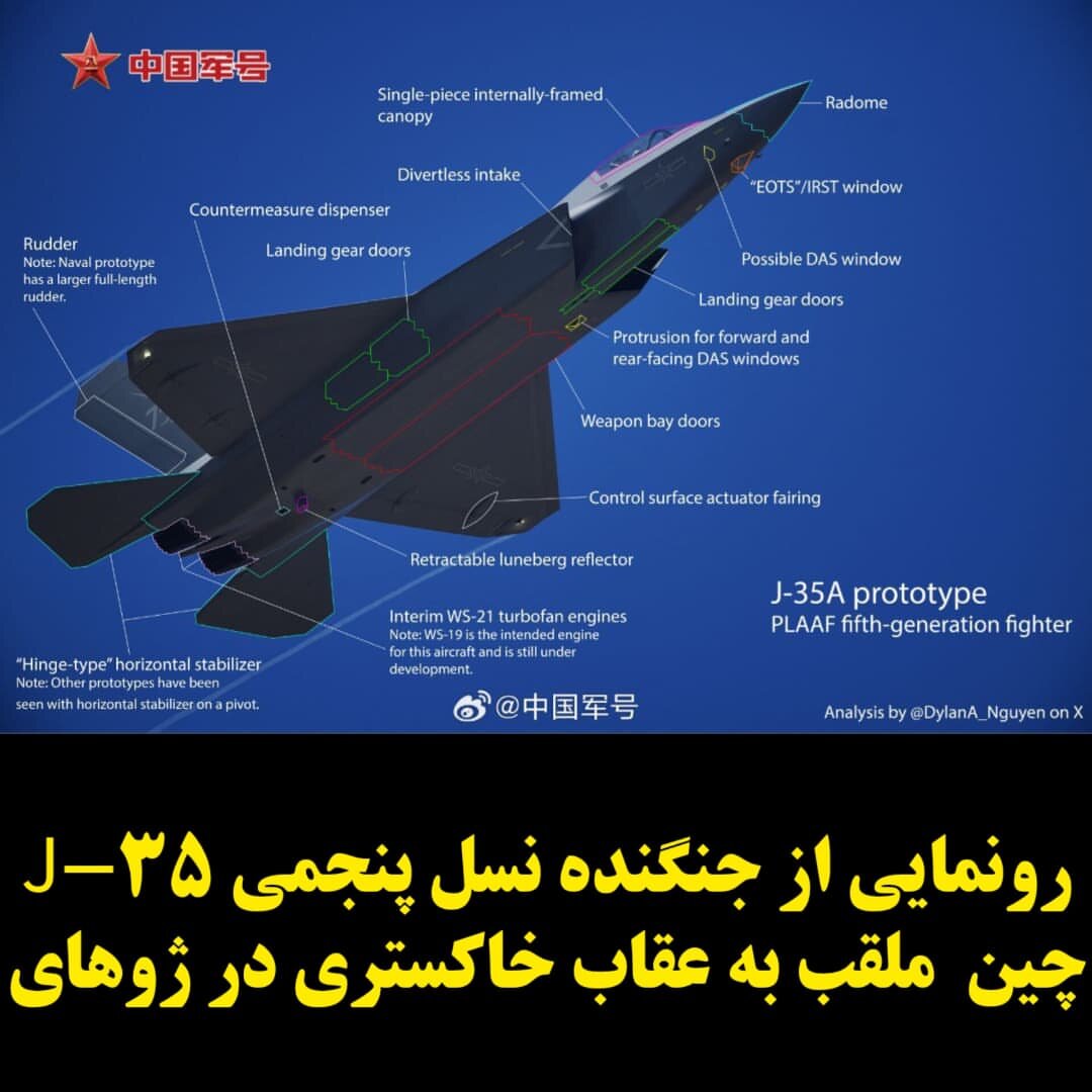 رونمایی چین از جنگنده نسل پنجم خود | آیا جی ۳۵ چینیها رقیب اف ۳۵ و سوخو ۵۷ است؟ | عقاب خاکستری در انتظار معرفی رسمی در ژوهای + فیلم و عکس