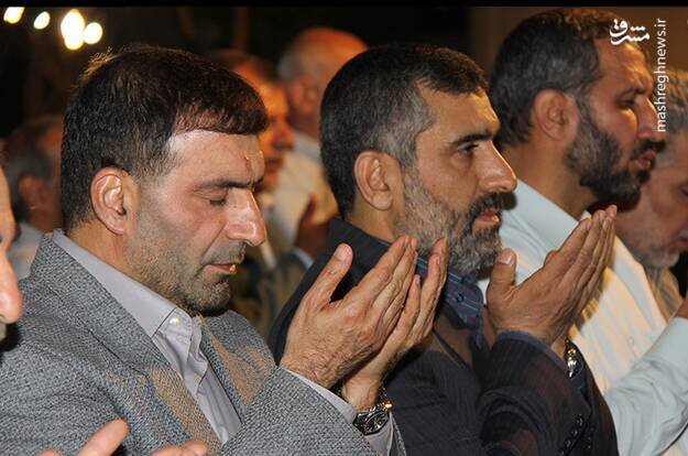 تصویری مشترک از شهید حاج حسن طهرانیمقدم و سردار حاجیزاده