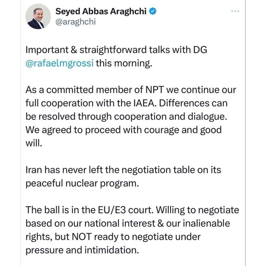 عراقچی: تحت فشار و ارعاب حاضر به مذاکره نیستیم