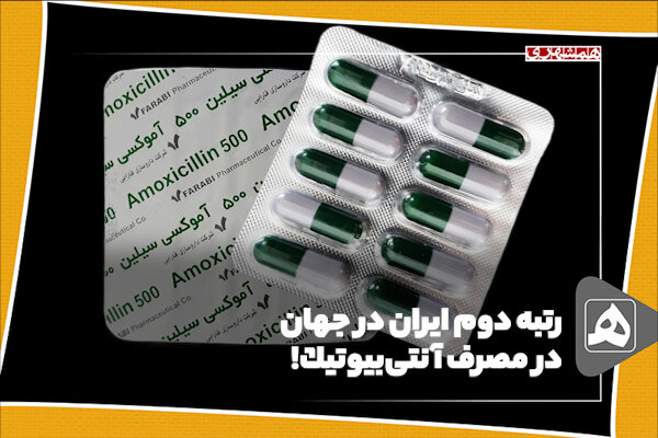 رتبه دوم ایران در جهان، در مصرف آنتیبیوتیک!
