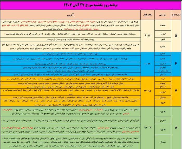 برنامه قطعی برق در این منطقه اعلام شد+ جدول