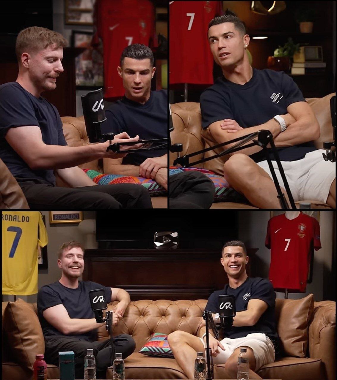 گفت و گوی رونالدو با یوتوبر معروف + تصاویر | پاسخ جالب به سوالی درباره یک میلیارد دنبالکننده در شبکههای اجتماعی