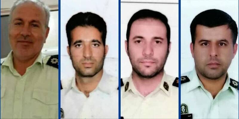 تصاویری از ۴ مامور نیروی انتظامی که در تصادف دلخراش دیروز فوت شدند
